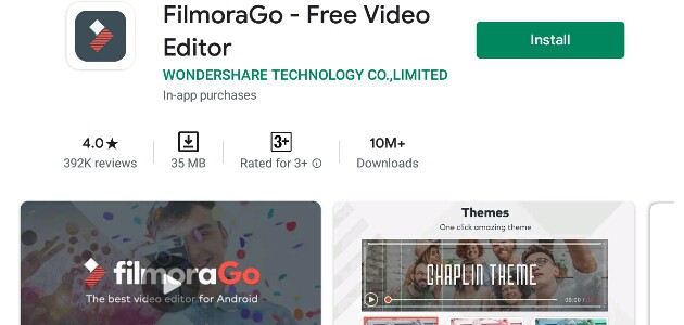 FilmoraGo free video editor