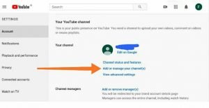 Manage YouTube Channel